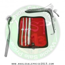  Hegar uterine dilator 3 pieces set, 7-8, 9-10, 17-18, pinwheel, grave medium